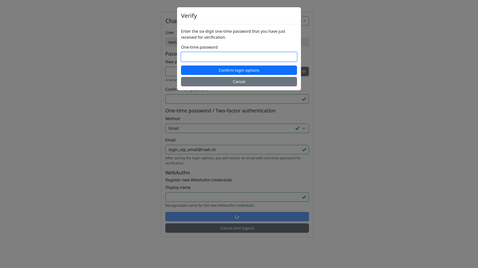 Login Edit User OTP Verify