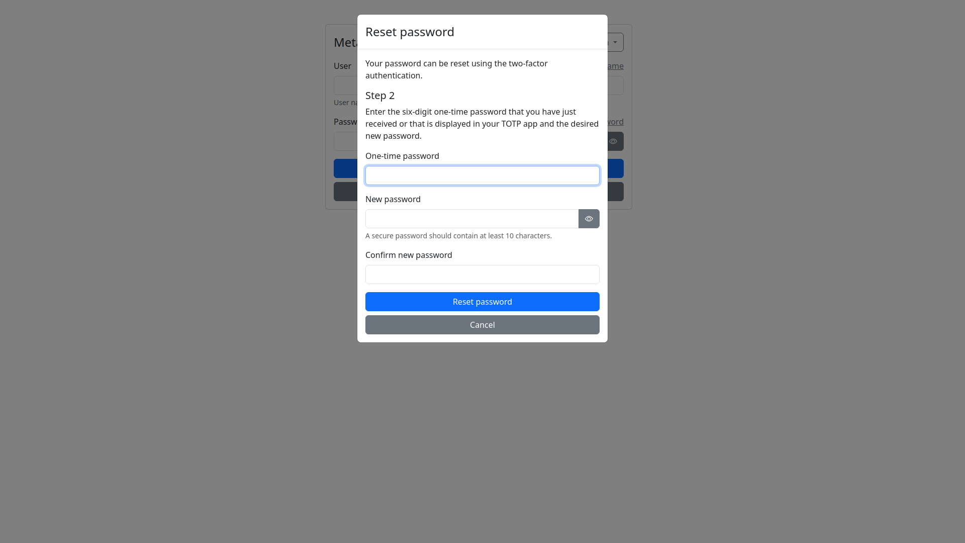 Reset Password Verify