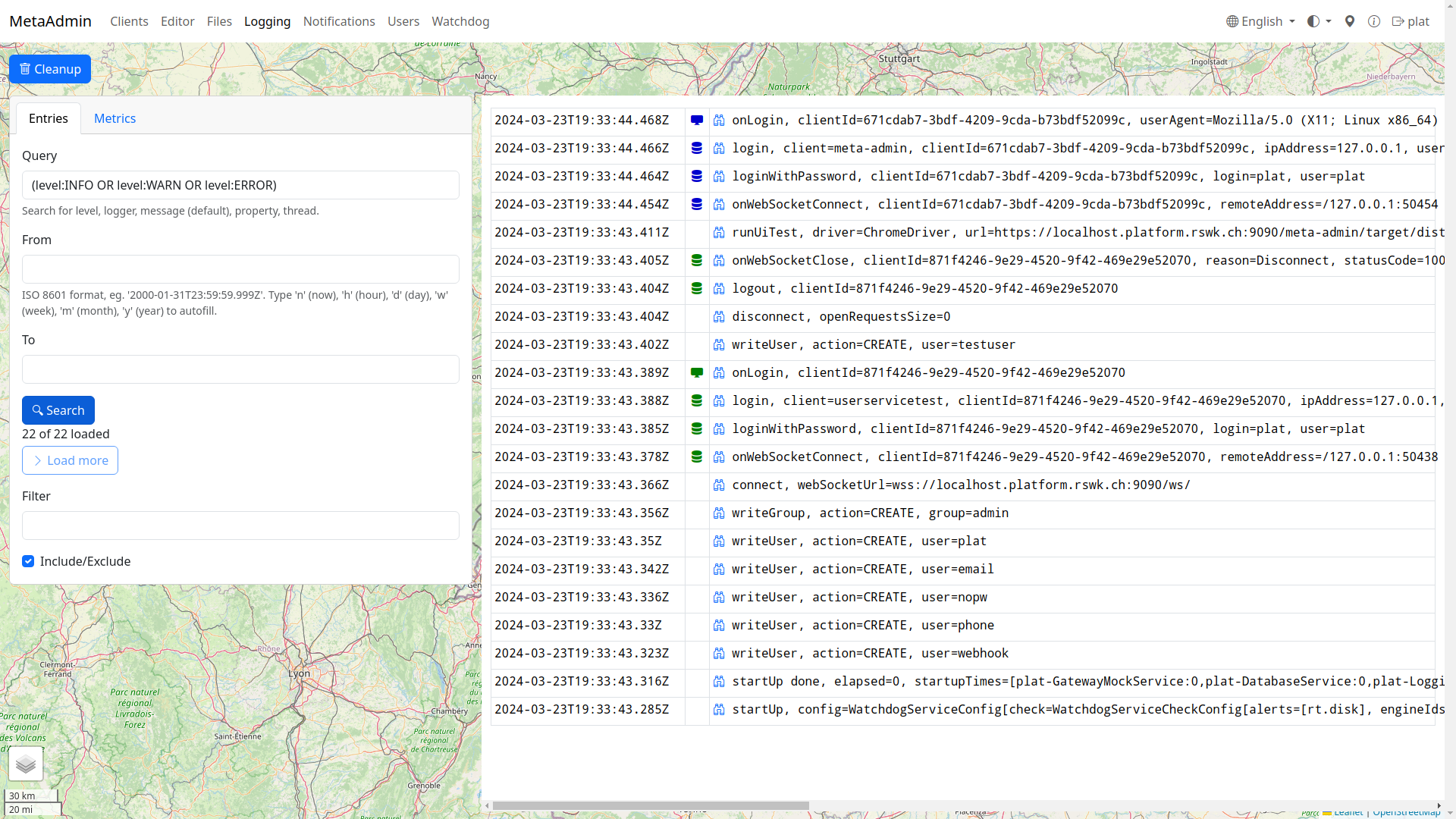 Logging Entries